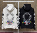 Chrome Hearts Floral Cross Hoodie Black & White