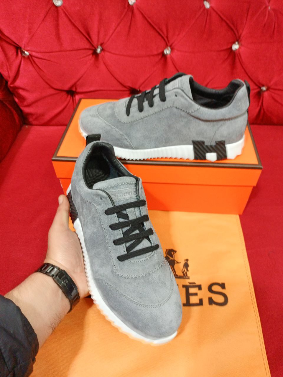 Hermes Sneakers Grey
