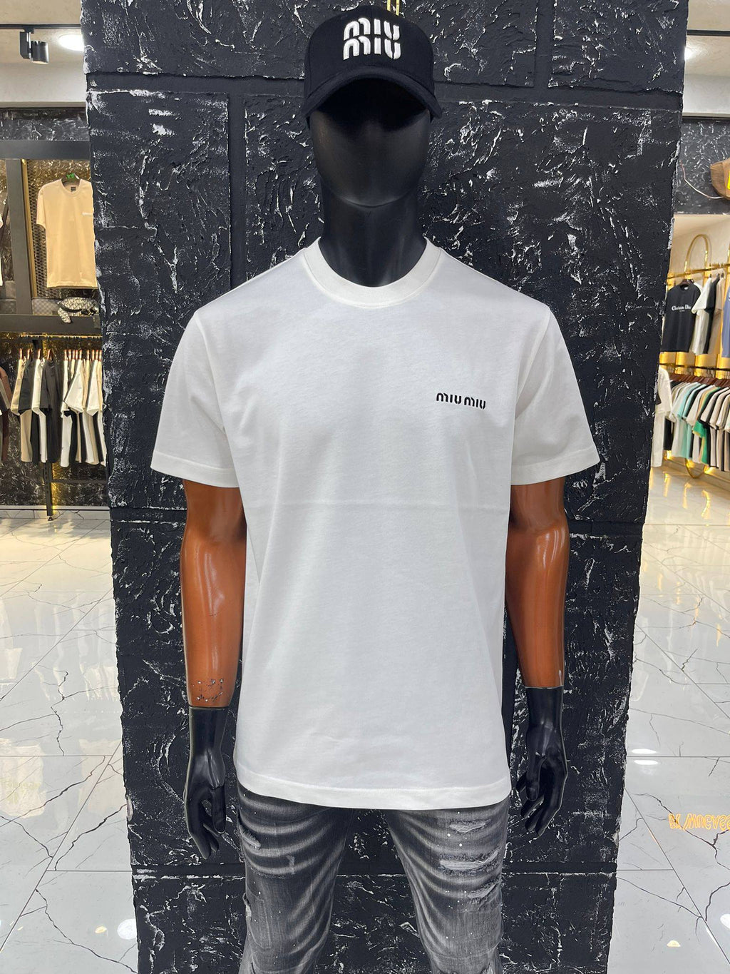 Miu Miu Logo T-Shirt White