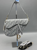 Christian Dior Saddle Bag Oblique Grey