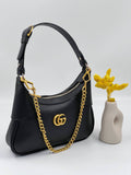 Gucci Aphrodite All Black GG Shoulder