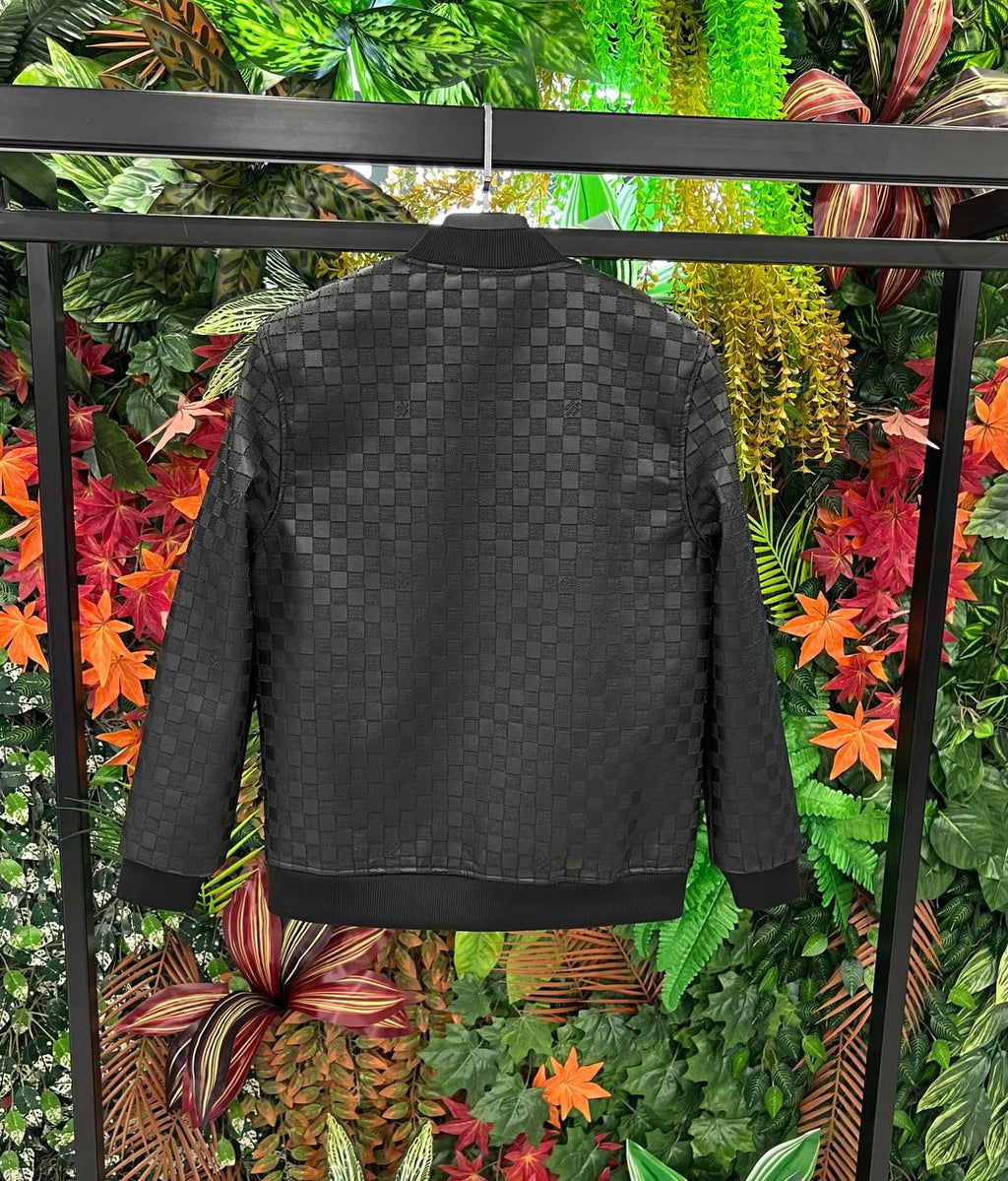 Louis Vuitton Damier Leather Jacket Black