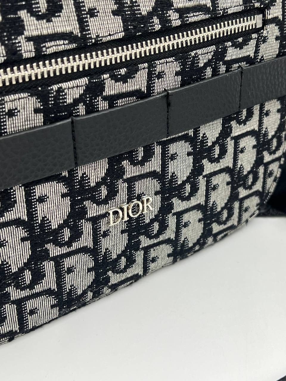 Christian Dior Oblique Crossbody Bag Γκρι/Μαύρη