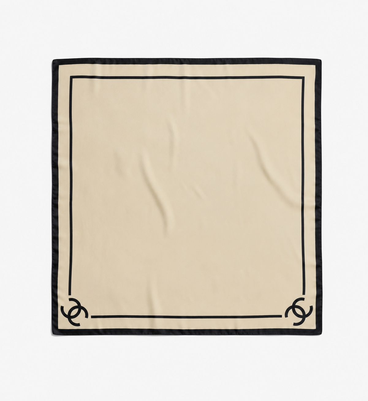Chanel Ivory Signature Scarf