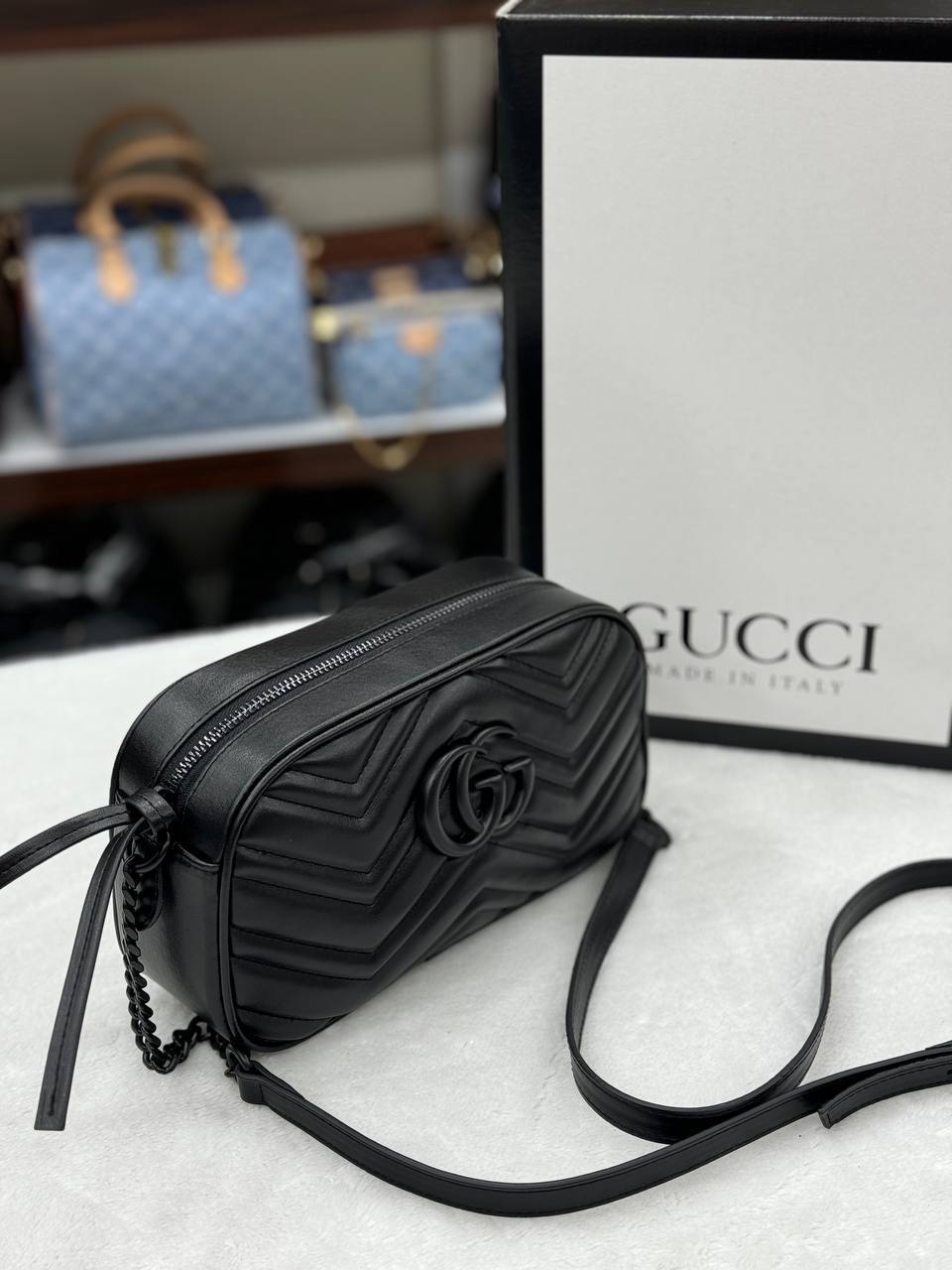 Gucci GG Marmont Camera Bag All Black