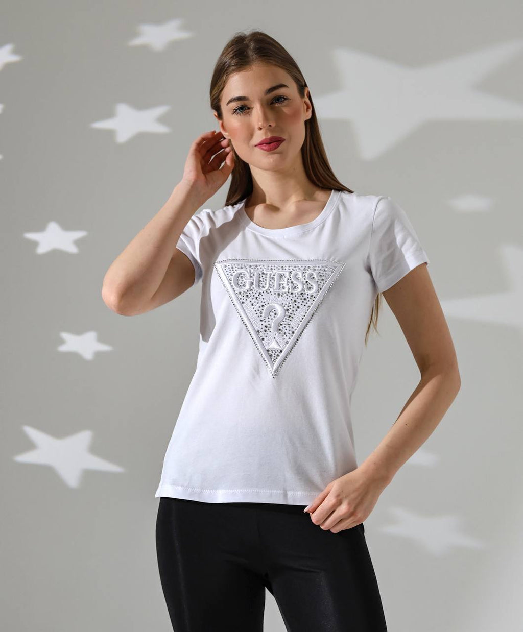 Guess Μπλουζάκι Λευκό