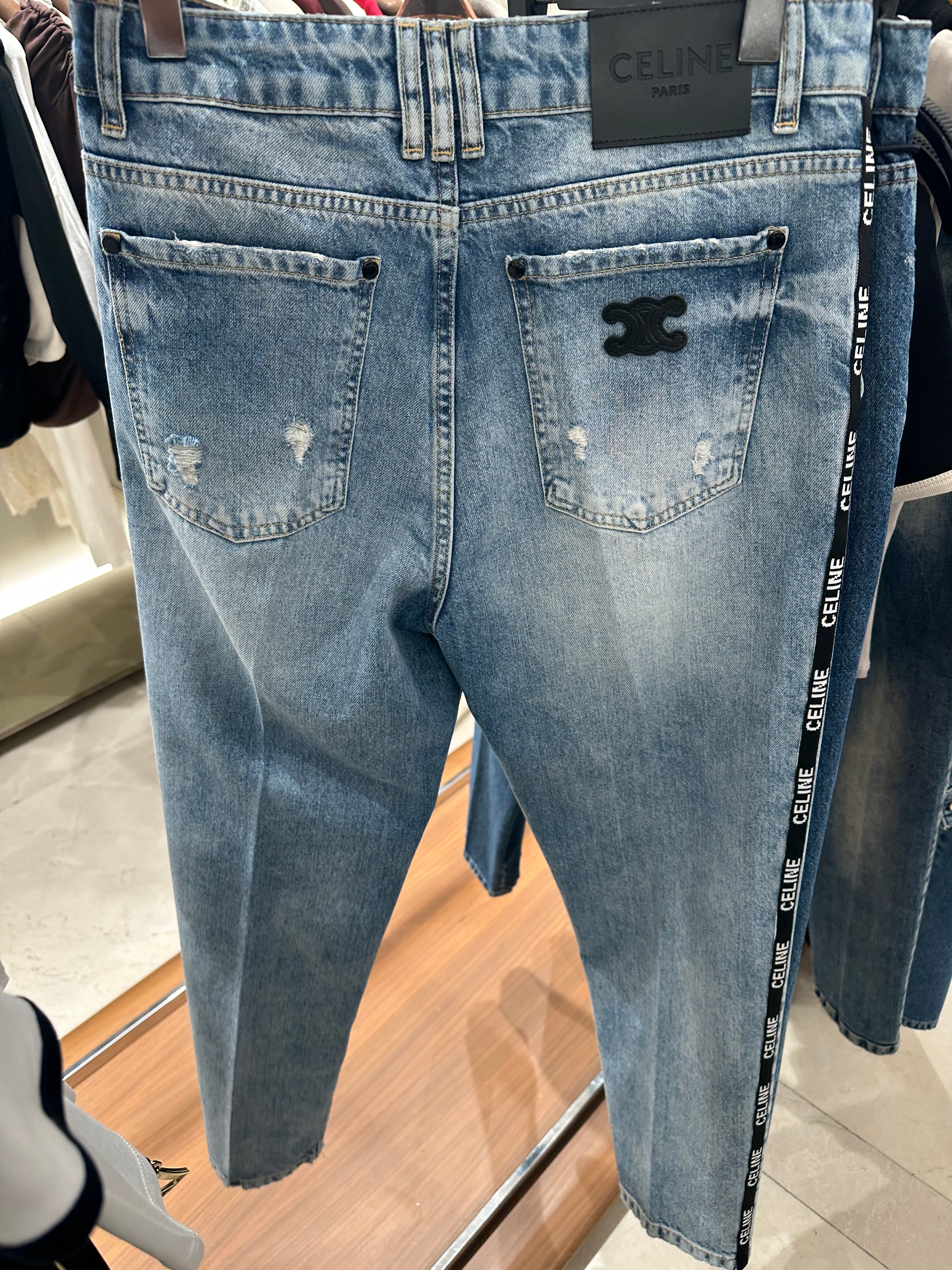 CELINE Logo Side Jeans