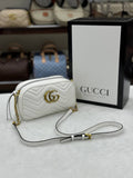 Gucci GG Marmont Camera Bag White