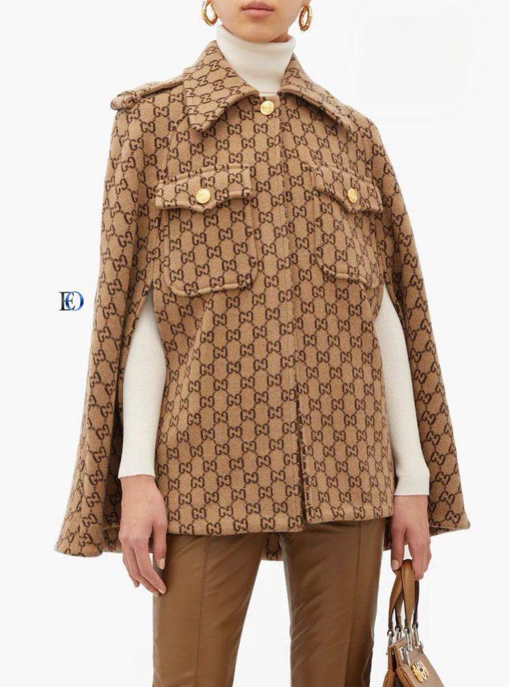 Gucci GG Cape Jacket Beige