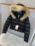 Miu Miu Monogram Puffer Jacket Black