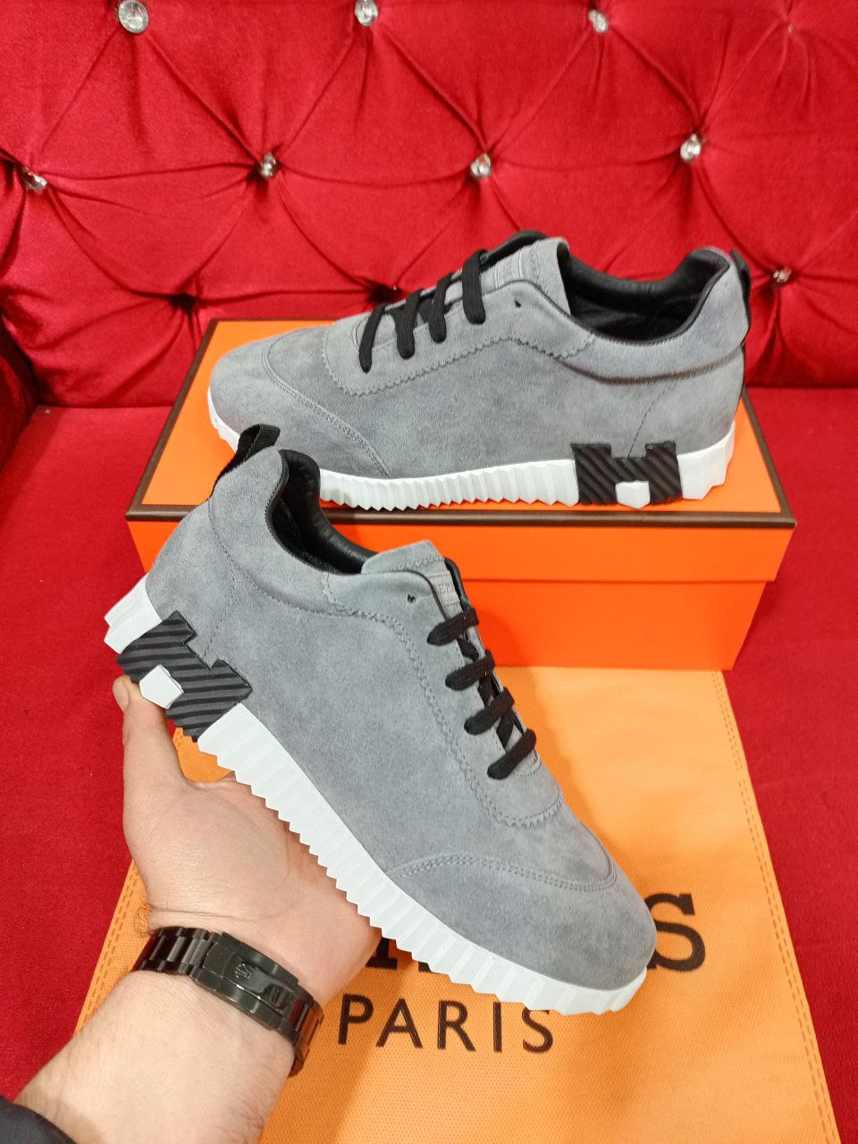 Hermes Sneakers Grey