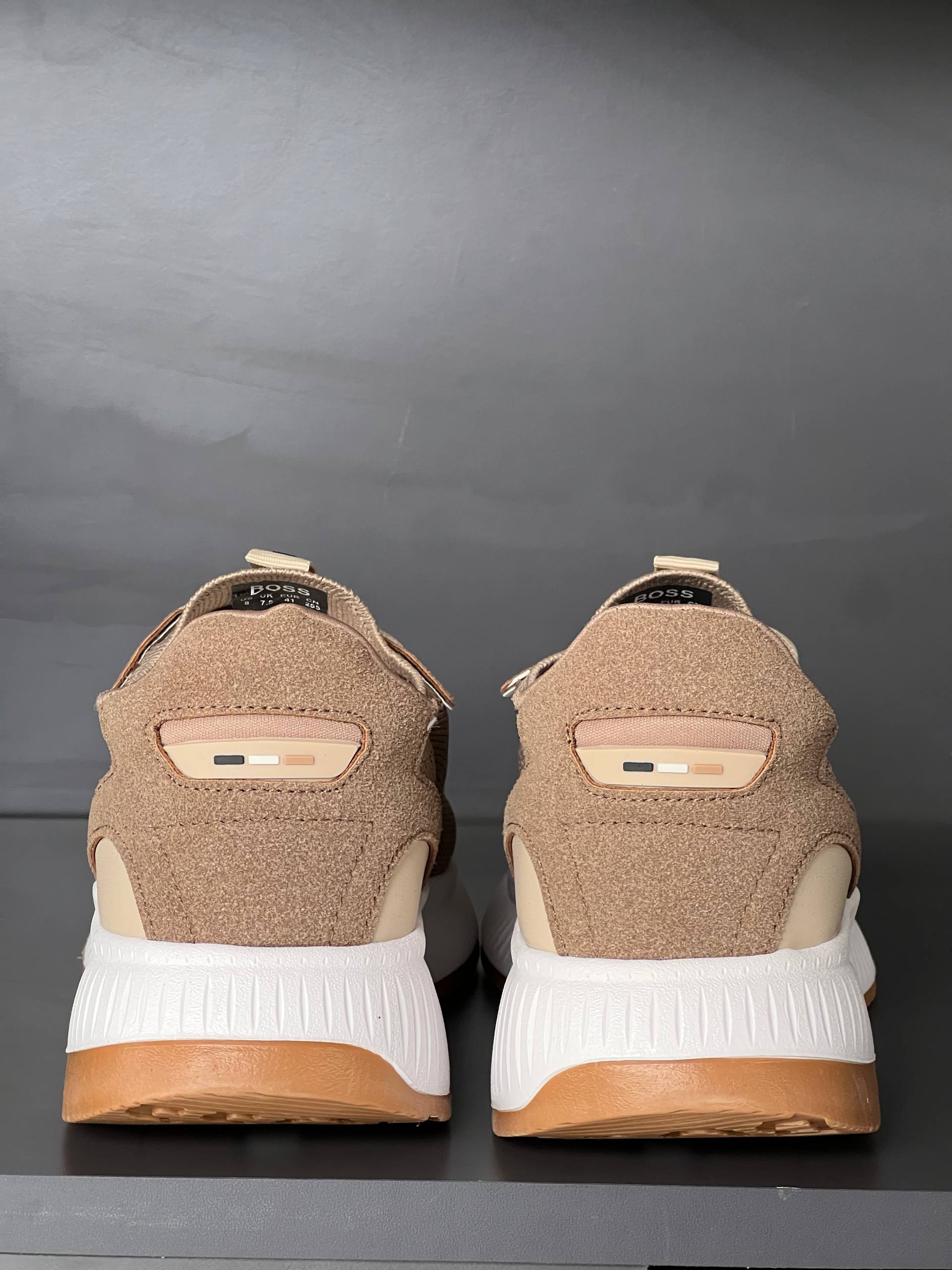 Boss Knit Sneakers Beige