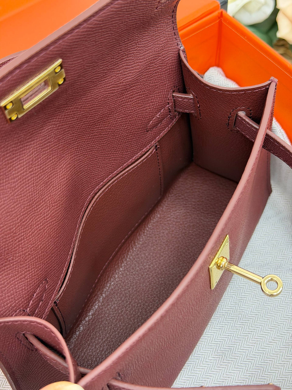 Hermès Kelly Mini Bag Burgundy