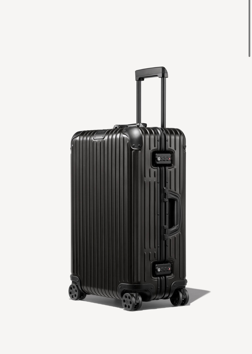Rimowa Cabin Size Aluminium Suitcase Black