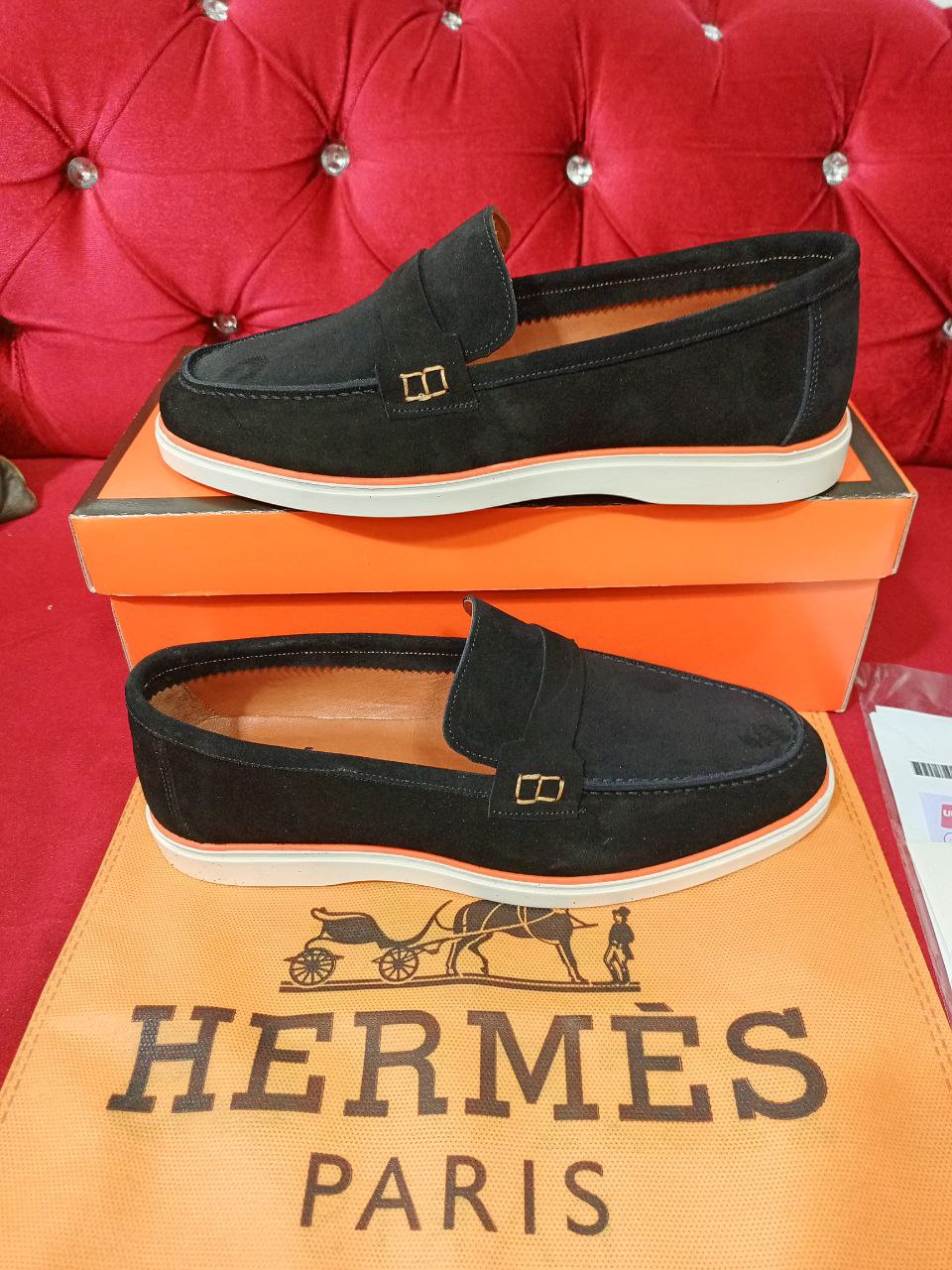 Hermes Loafers Black