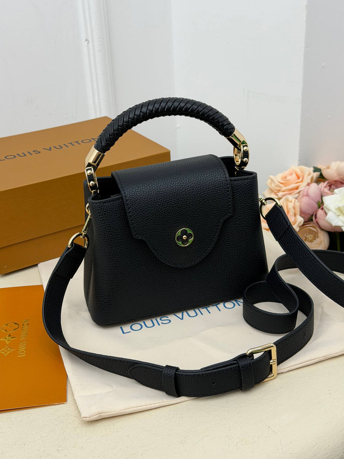 Louis Vuitton Capucines Bag Black