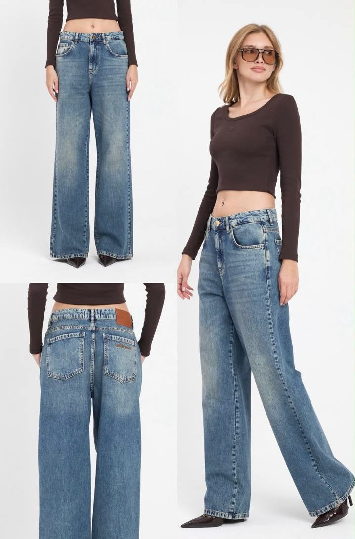Miu Miu Wide Leg Jeans