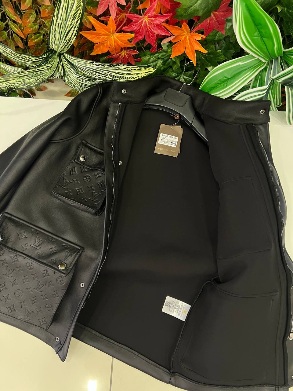 Louis Vuitton Utility Leather Jacket Black