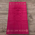 Philipp Plein Skull Beach Towel Pink