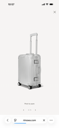 Rimowa Cabin Size Aluminium Suitcase Silver