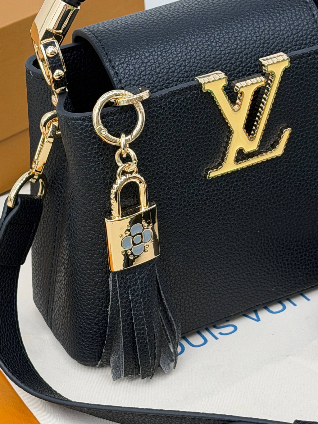 Louis Vuitton Capucines Bag Black