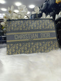 Dior Oblique Zipped Pouch Grey
