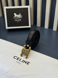 CELINE Triomphe Belt Black Gold