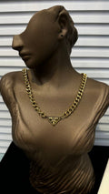 Prada Triangle Logo Necklace Gold