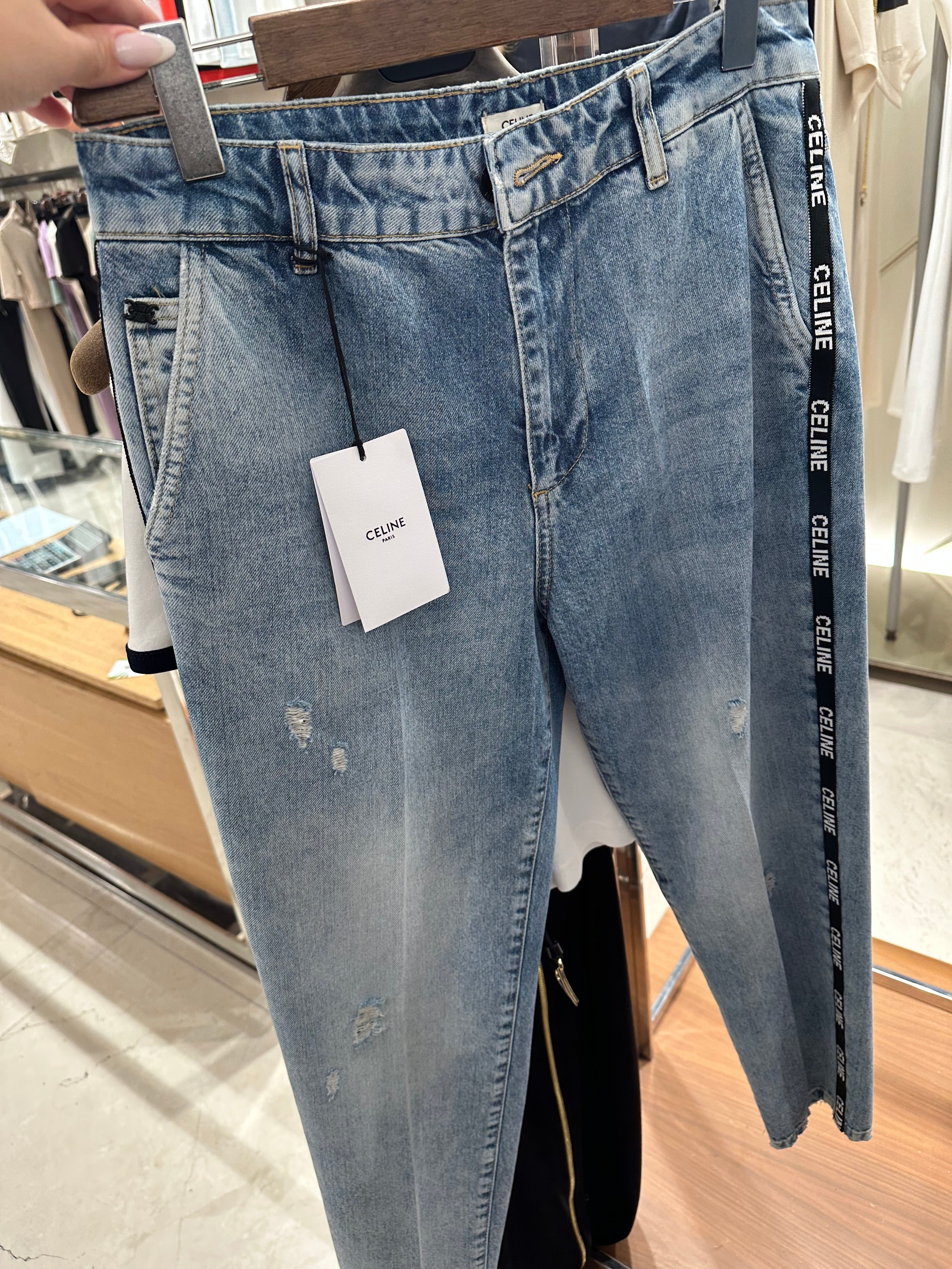 CELINE Logo Side Jeans