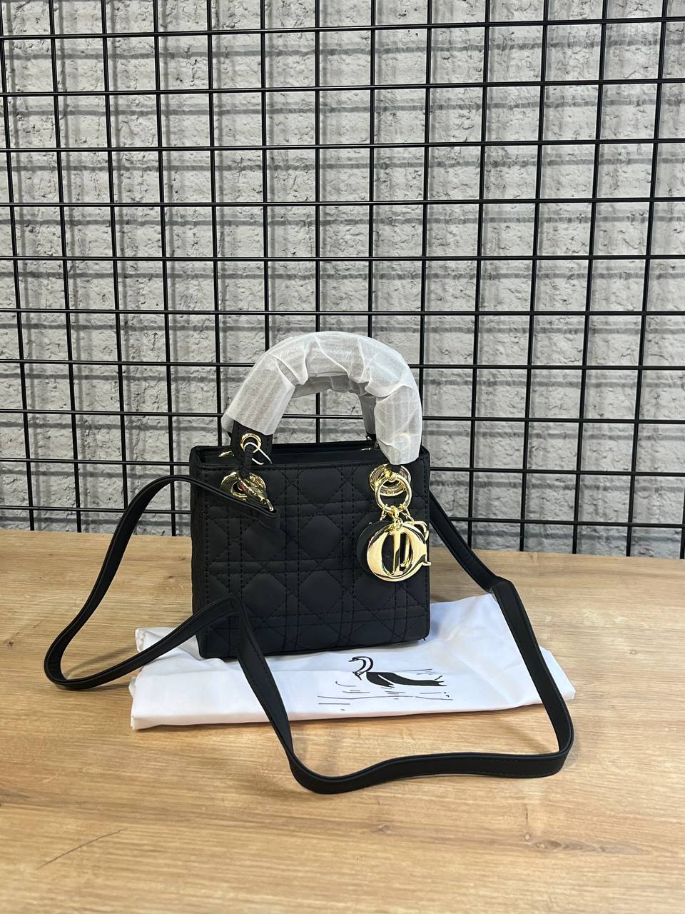 Christian Dior Lady Dior Mini Μαύρη