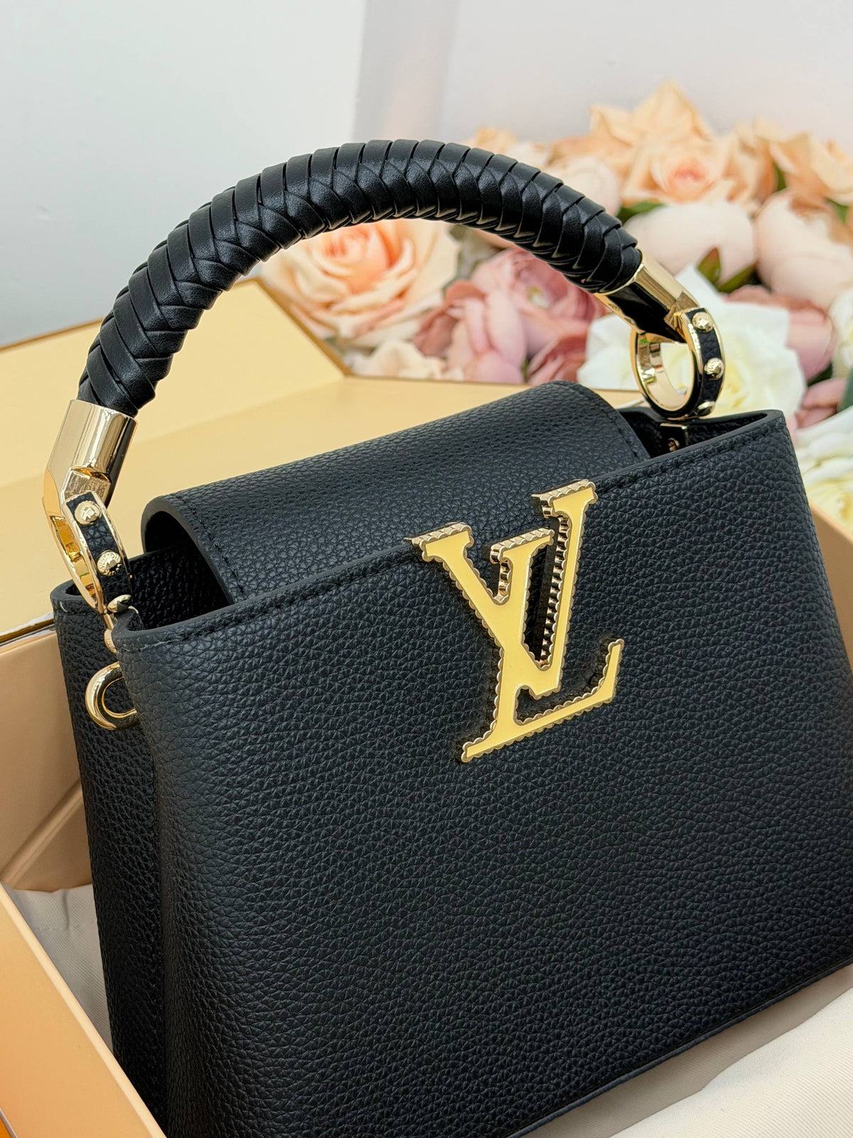 Louis Vuitton Capucines Bag Black