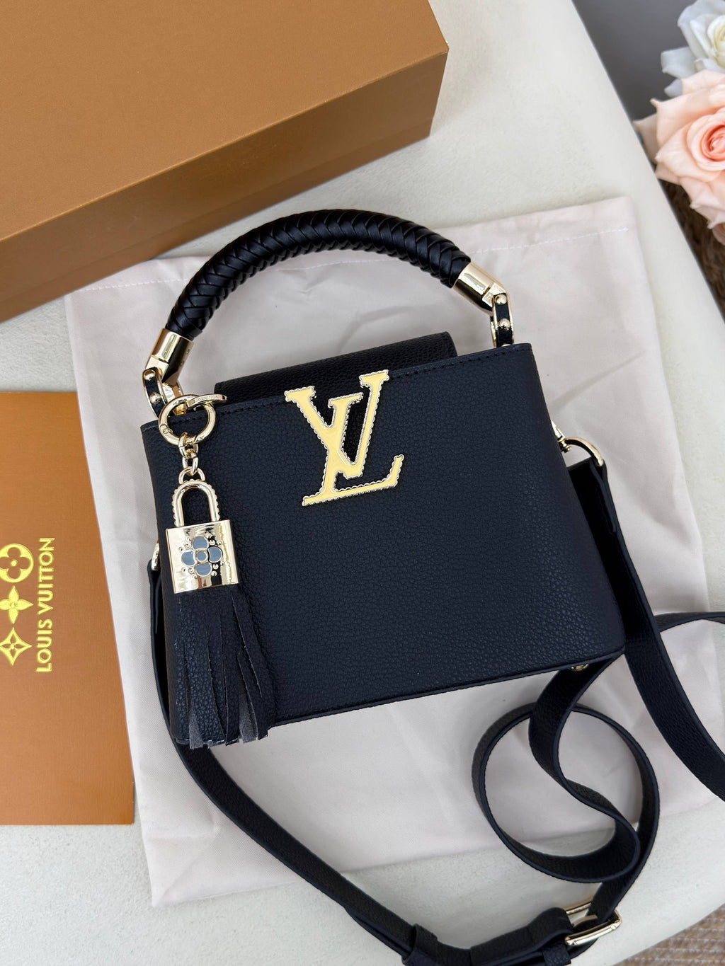 Louis Vuitton Capucines Bag Black