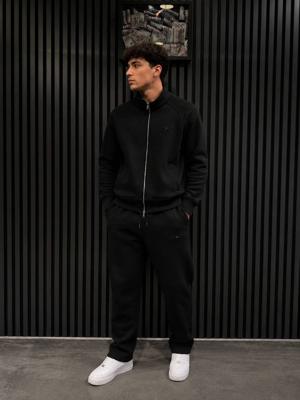 Tommy Hilfiger Zip-Up Tracksuit Black