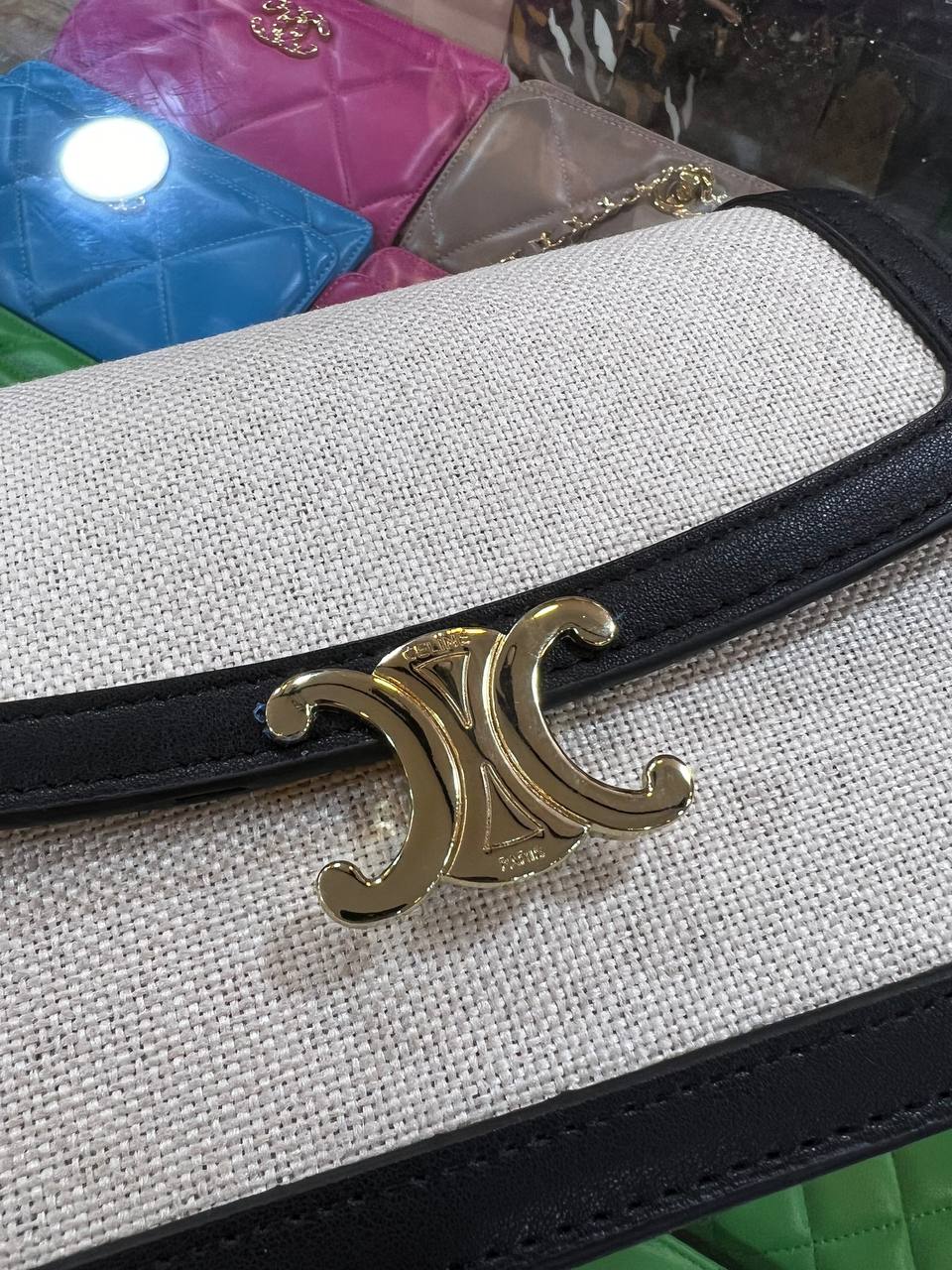 CELINE Triomphe Canvas Crossbody Bag