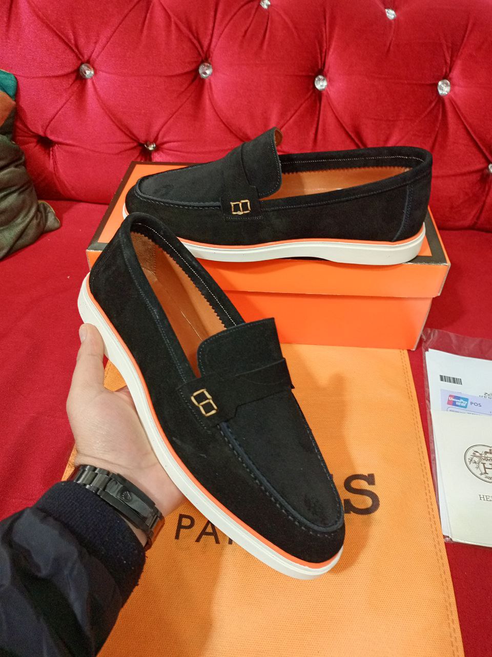Hermes Loafers Black