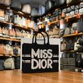 Christian Dior Book Tote Miss Dior Black