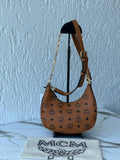 MCM Hobo Bag Cognac Visetos