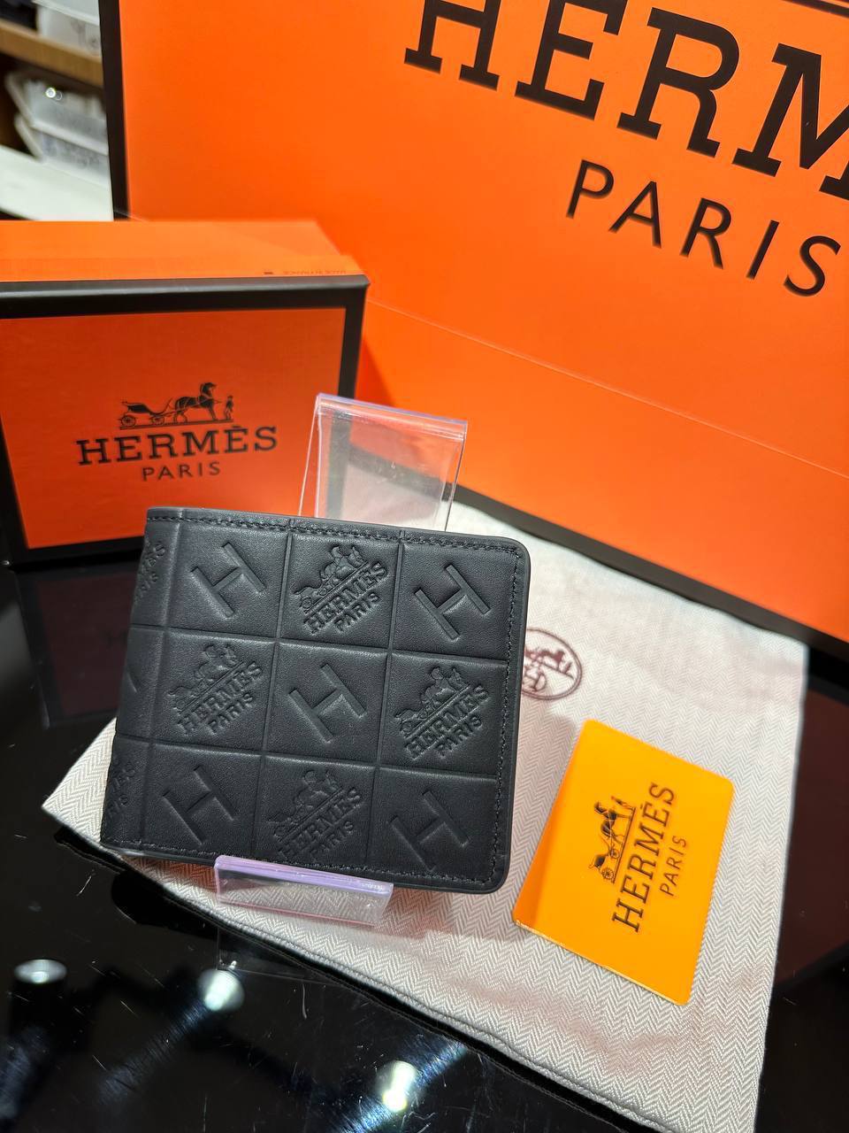 Πορτοφόλι Hermes Black