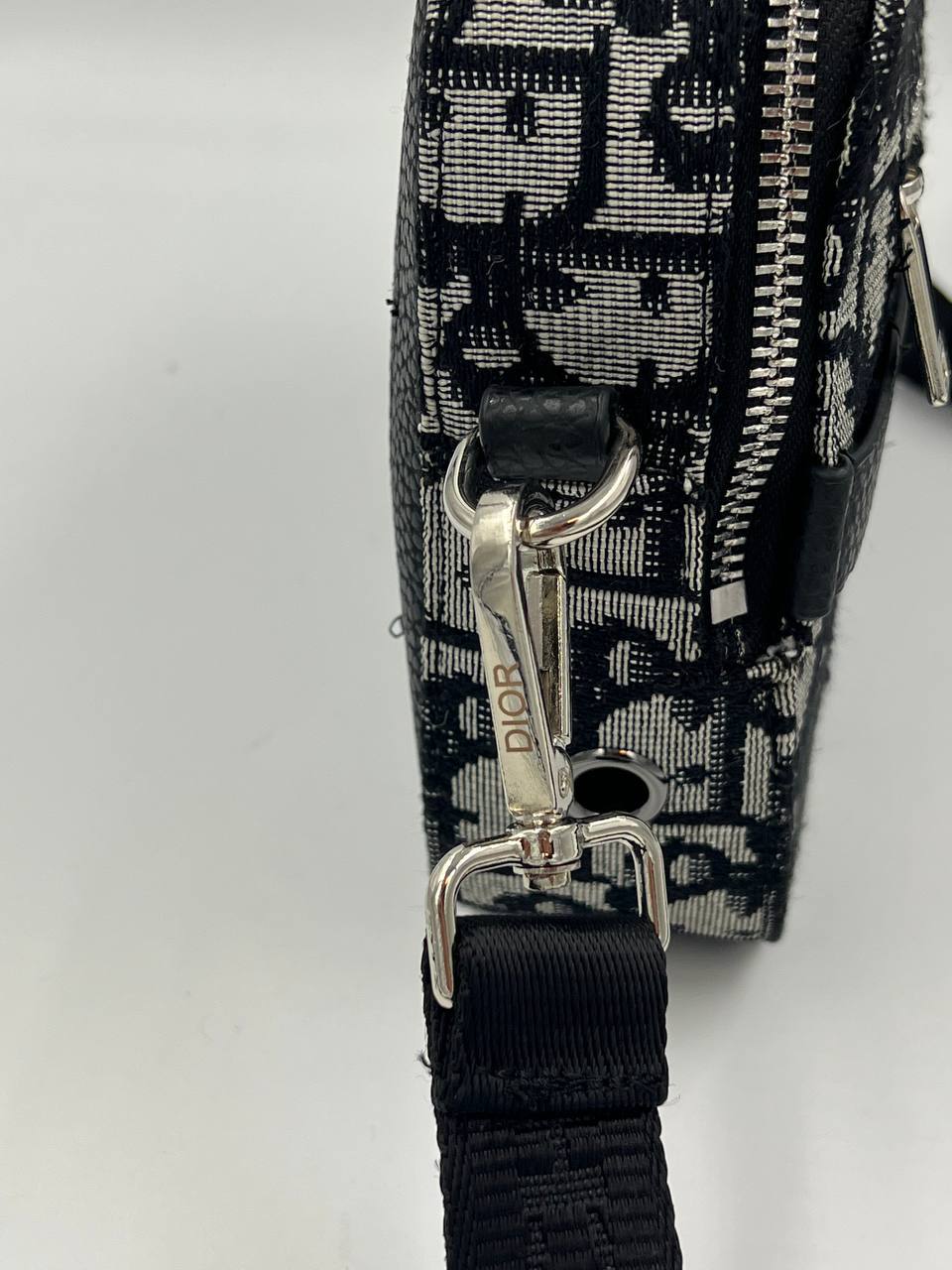 Christian Dior Oblique Crossbody Bag Γκρι/Μαύρη