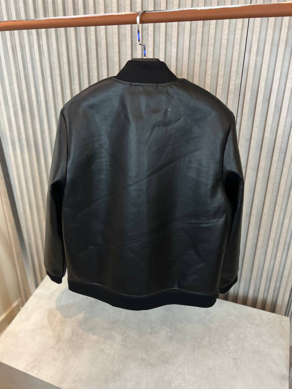 Prada Effect Bomber Jacket Black