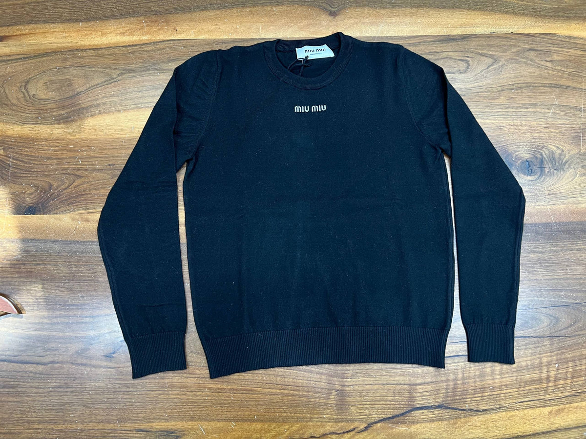 Miu Miu Logo Knit Sweater