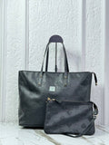 MCM Liz Reversible Shopper Black Visetos