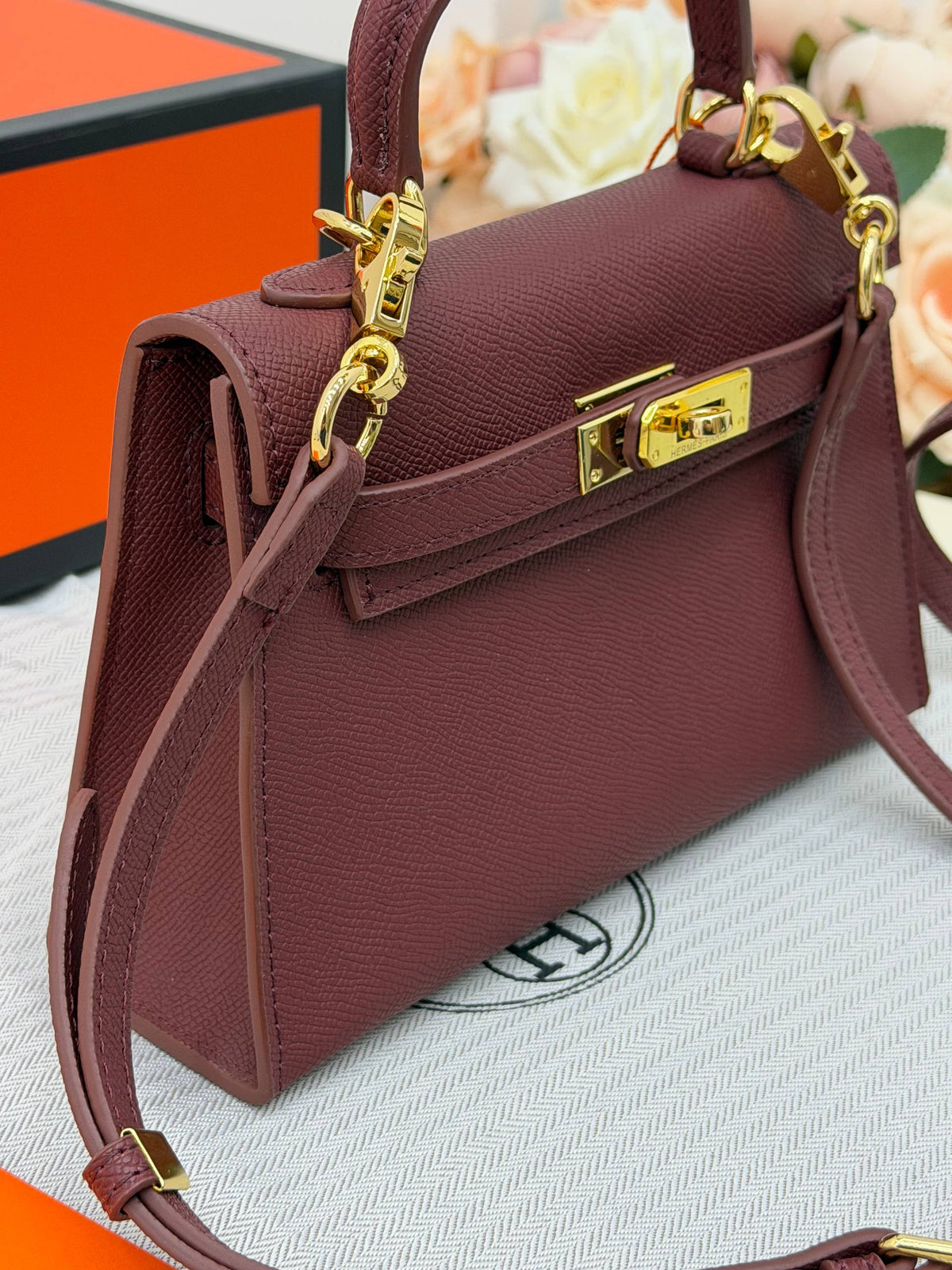 Hermès Kelly Mini Bag Burgundy
