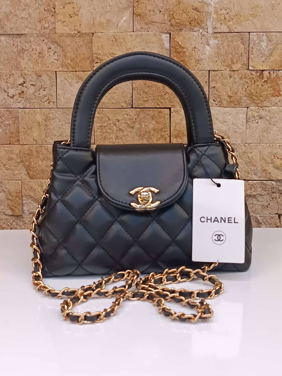 Chanel Coco Handle Quilted Bag Black
