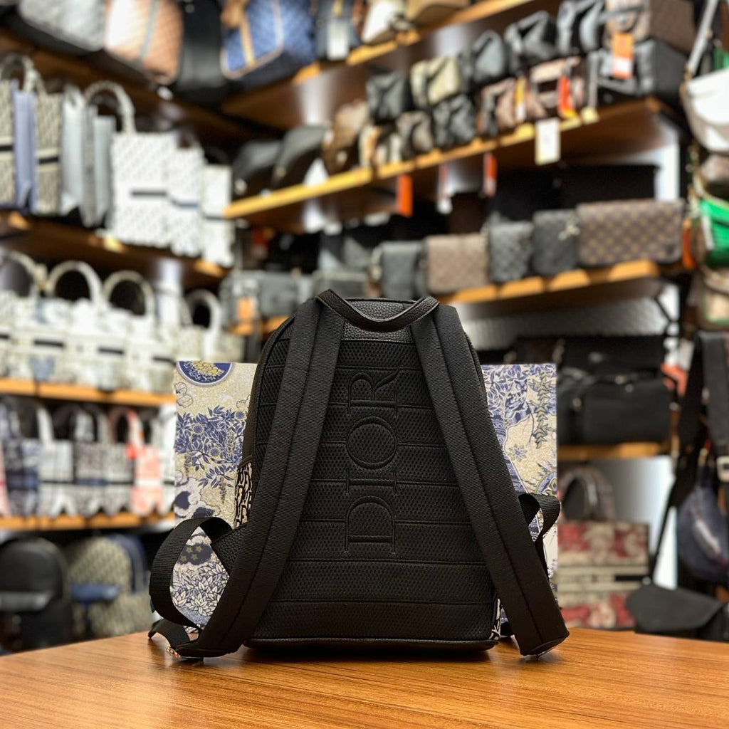 Christian Dior Backpack Μαύρο Δερμάτινο