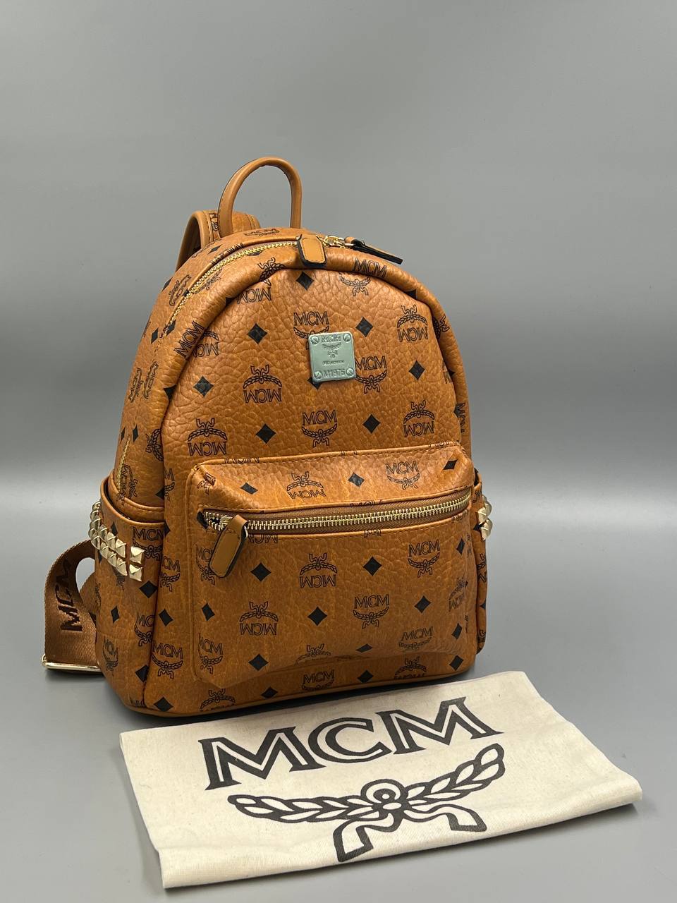 MCM Stark Backpack Cognac Visetos