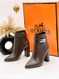 Hermes Μποτάκια Kelly Καφέ
