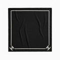 Chanel Black Signature Scarf
