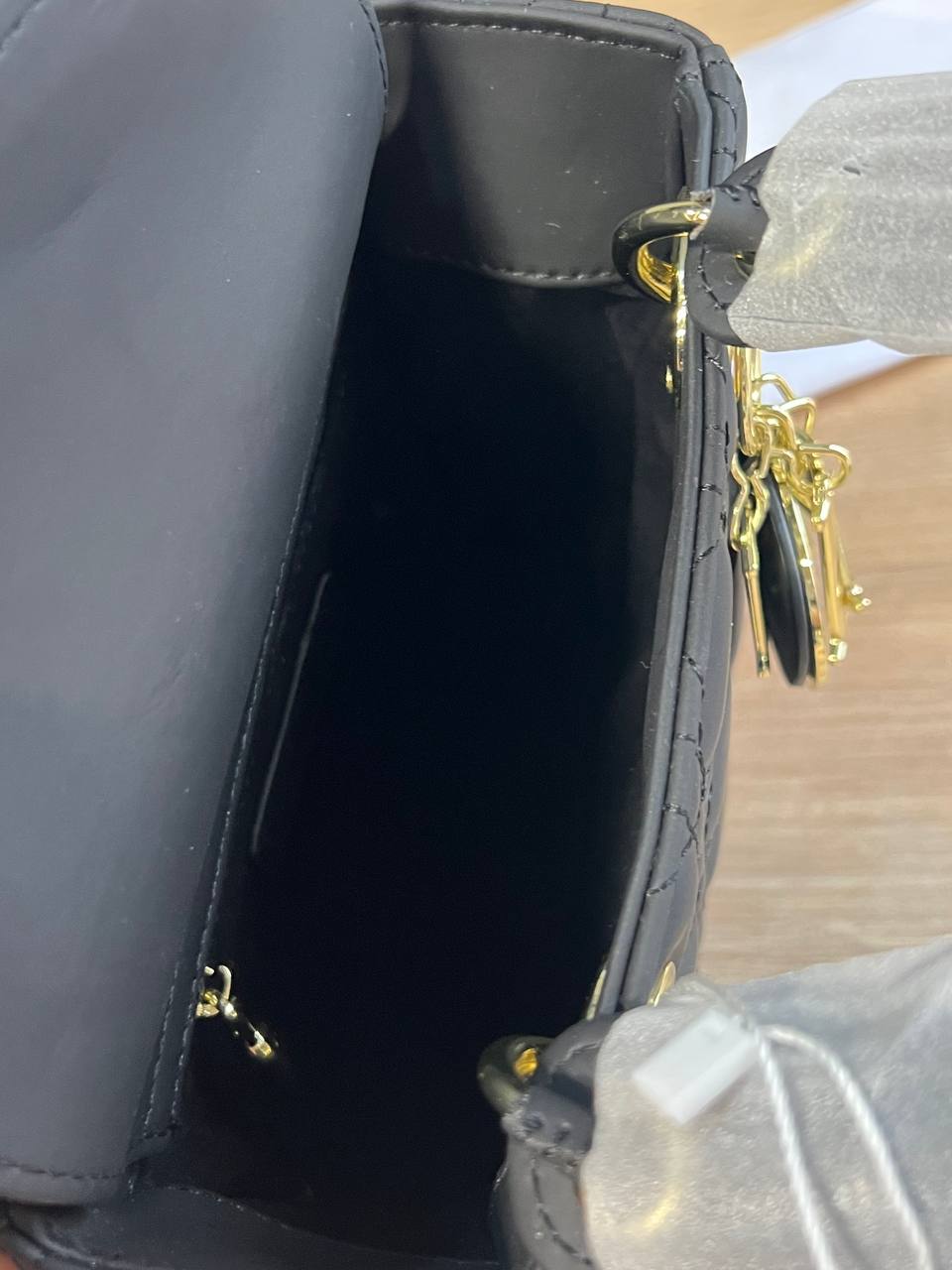 Christian Dior Lady Dior Mini Μαύρη