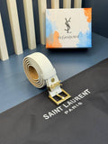 YSL Ζωνη Ασπρη 4 cm